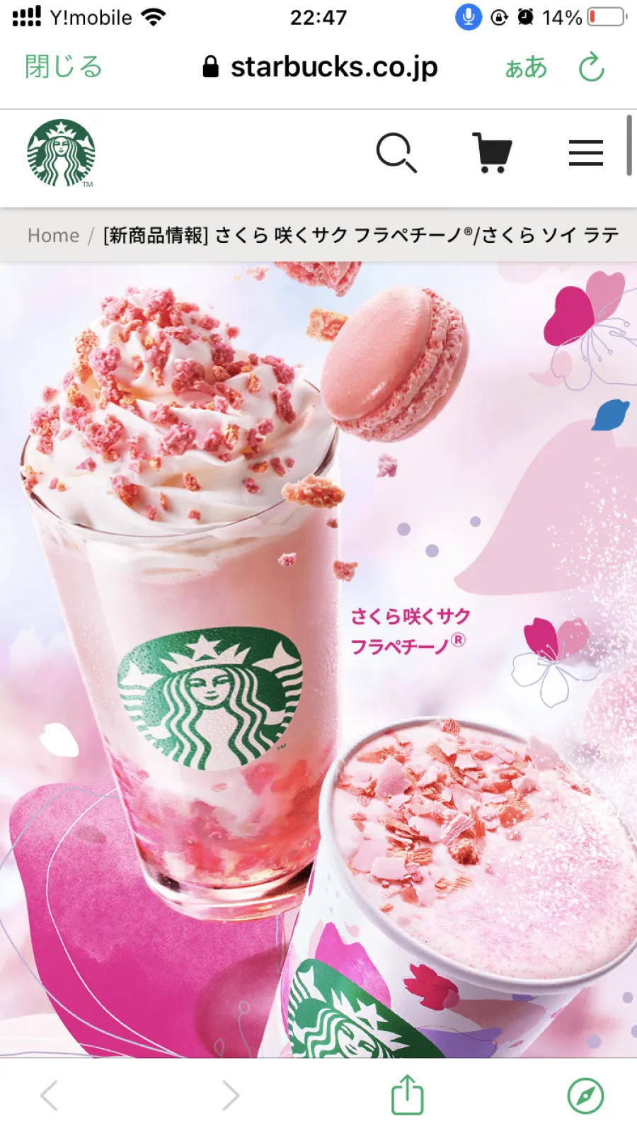 今回の限定フラペチーノは当たりです。一度お試しを！