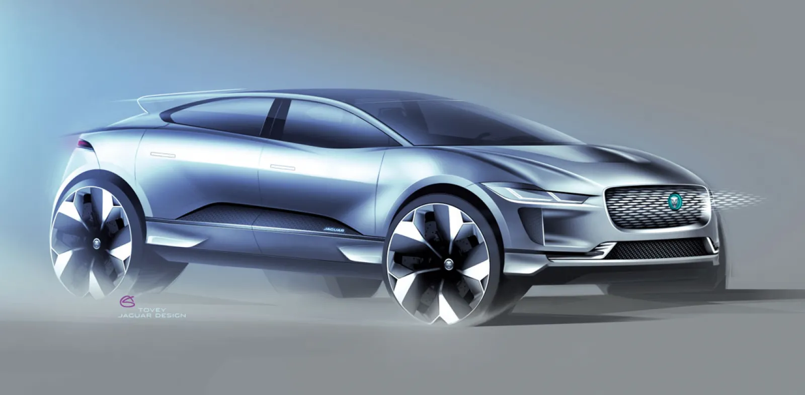 イアン・カラムがデザインしたジャガーI-pace。2016年11月の初お披露目からは7年以上が経過しますが、今見ても新鮮なデザインであるような気がします。ガン見されることもありますし。(まぁ、まず街中ではすれ違ったことないですからね(笑))