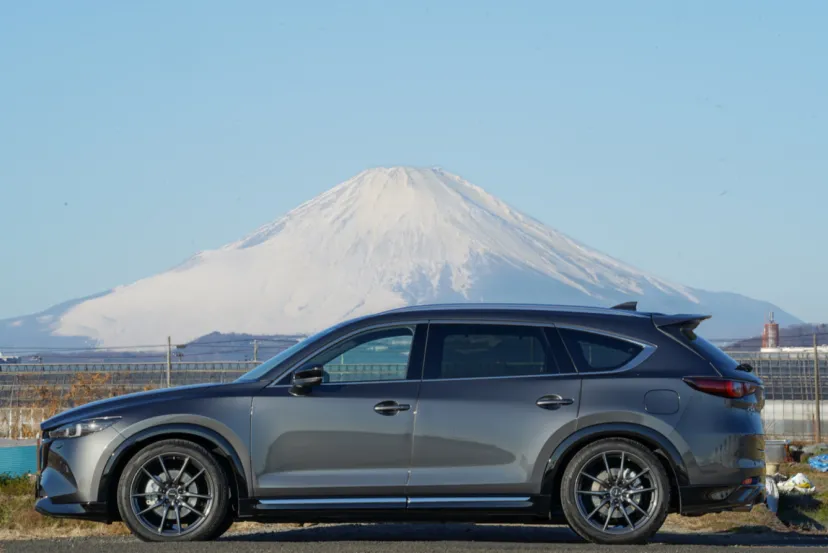 富士山とコラボ
