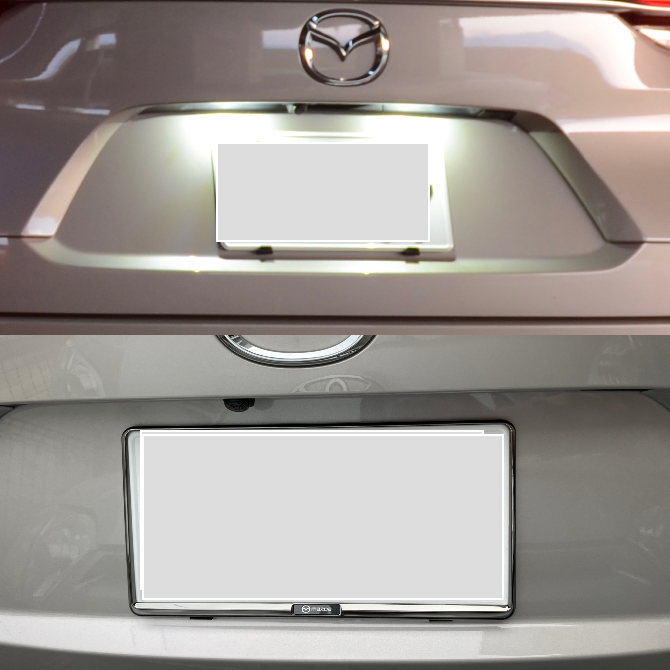 純正ナンバープレートホルダー取付 | マツダ CX-8 カーライフ