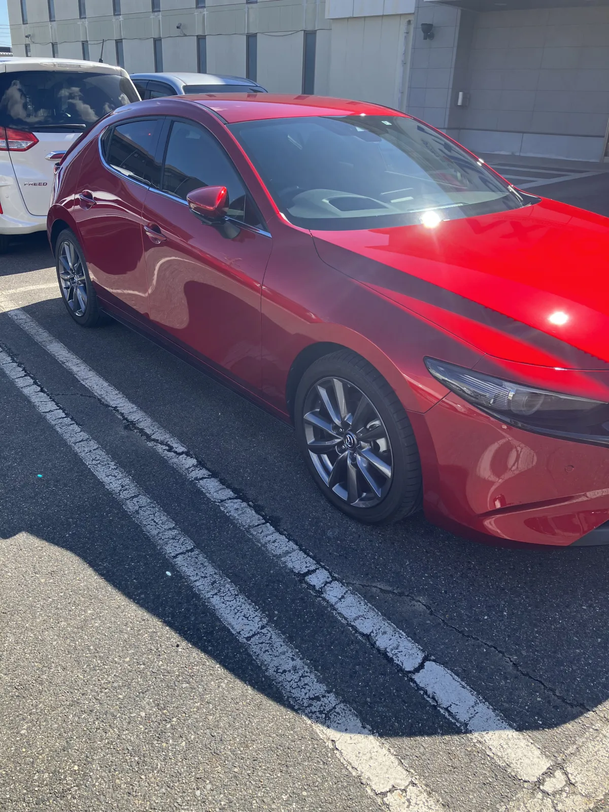 MAZDA3とスポーツジムへ