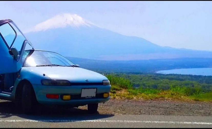 セラと富士山と山中湖