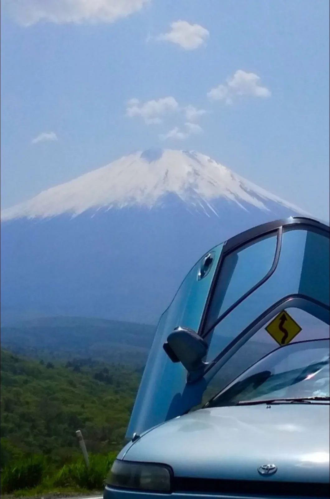 セラと富士山😁