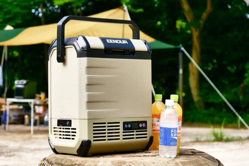 いつでもどこでも飲料水や食材を冷やせる生鮮拠点【お出掛け旅GOODS】ポータブルフリーザー