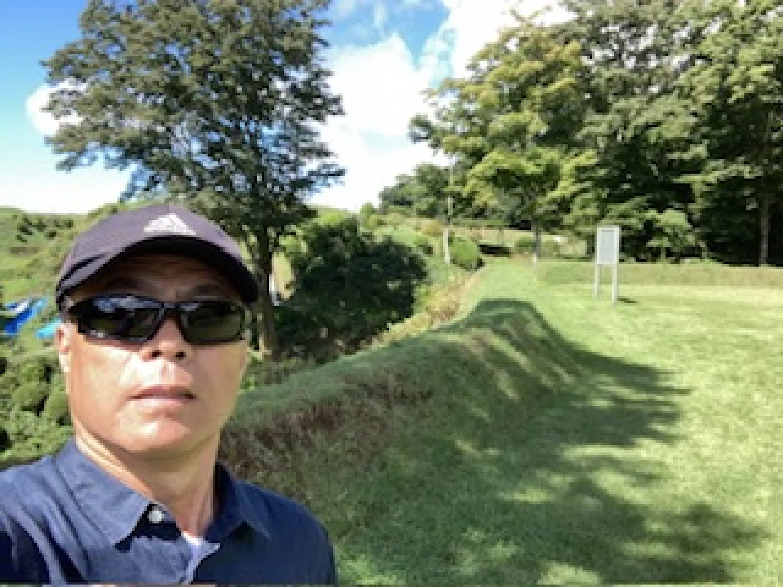 二の丸跡で撮影