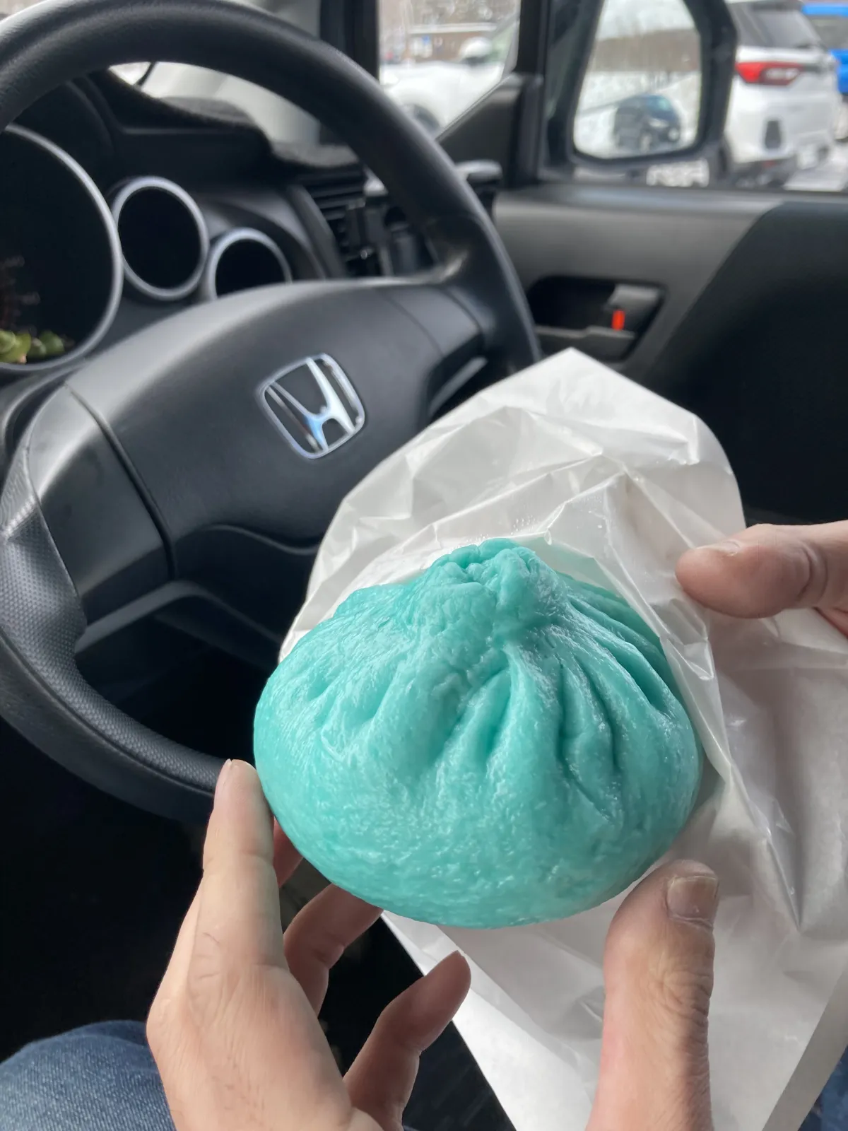 青い池に因んだ「青い豚まん」！

意外と見かけによらず美味しかった🤣🤣