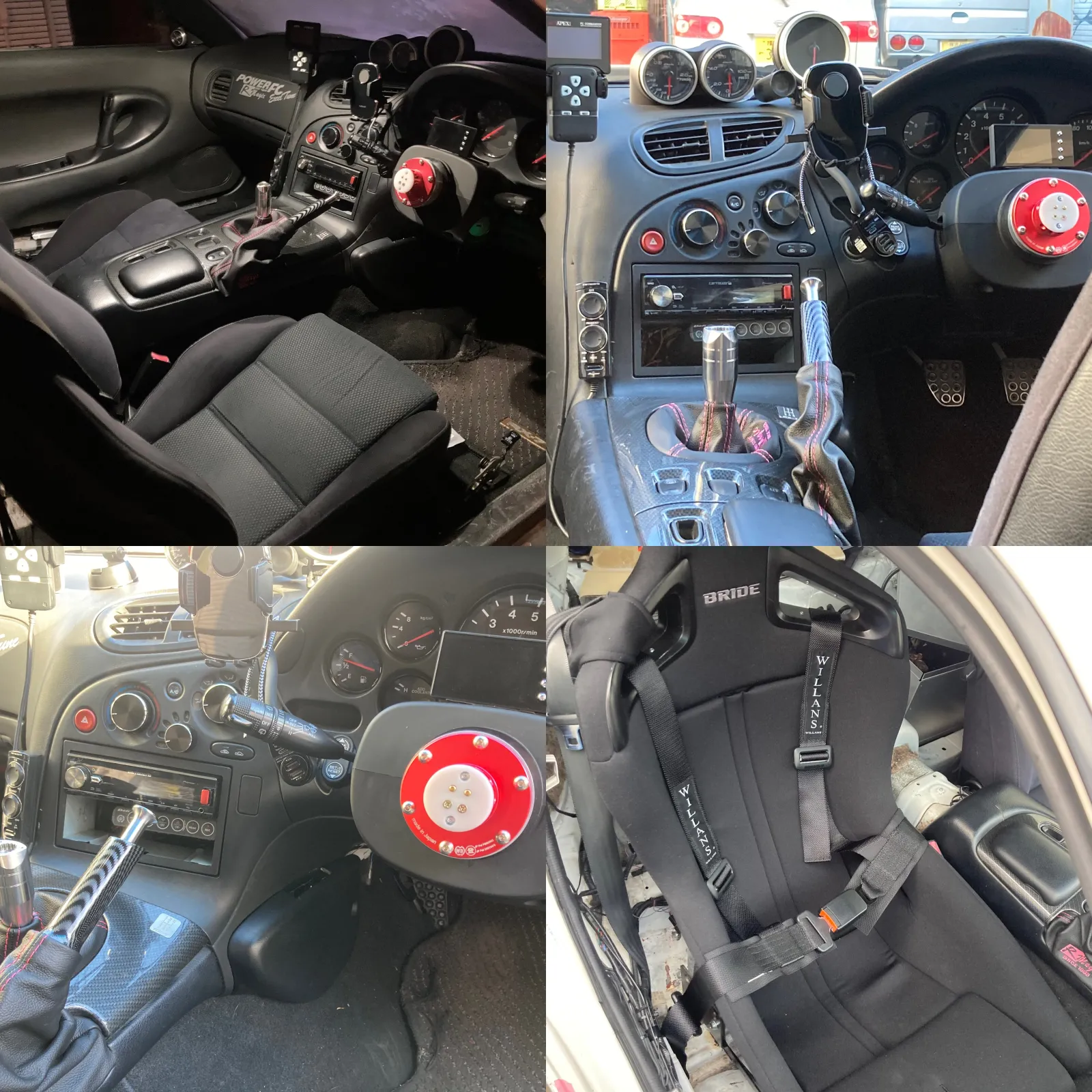 内装もまだまだ自分の好みにする為にちょこちょこ弄ってます！
現役の車の様な高級感は無いですが、やっぱりスポーツカーはちょっと雑なくらいが丁度良い（笑）
ただ純正パーツが色々と廃盤なのが痛いです。