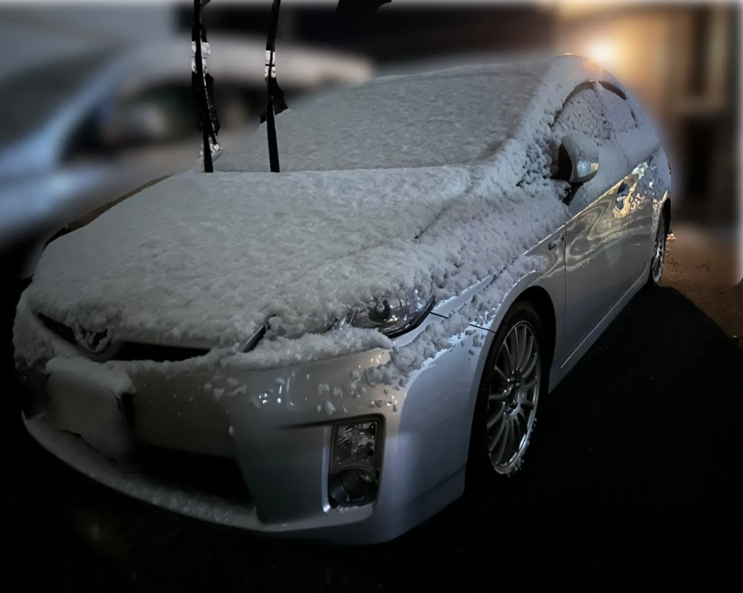 帰省中に年明けすぐの
今シーズン初雪


プリウスに雪かぶってるの
何年かぶりにみたのでついつい撮影📸


私と他の家族は出かけてたけど
仕事から帰ってきた弟が
全部の車のワイパーあげててくれてて
やるな〜と感心した日でした。笑