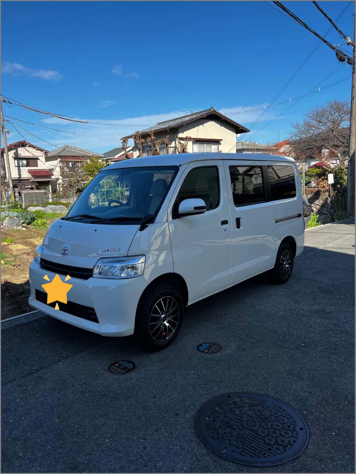 ちょうど良いサイズ感
バンベースの車なので、少しずつ改良していきたいと思っています。
タイヤとフェンダーの隙間が開きすぎ〜‼️
ダウンサスが欲しい…