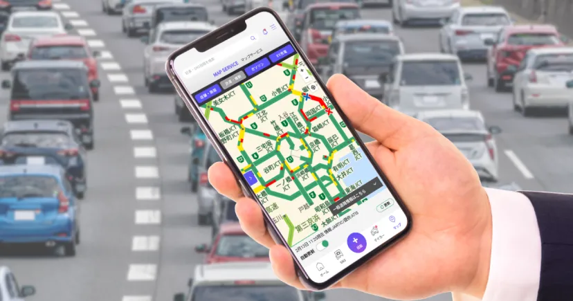 リアルタイムで渋滞情報を確認できるアプリ『MOBILA』