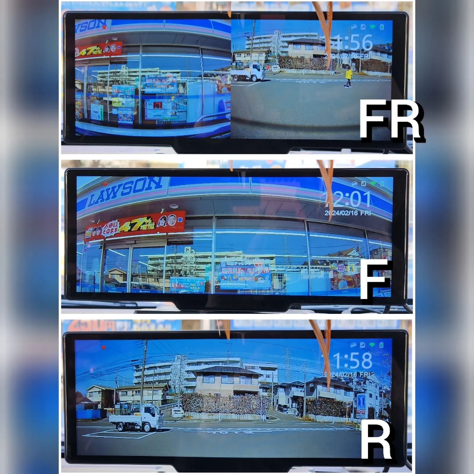 常時、前後は別ファイルで4K録画(リアはFHD)されてます。

リアにしとけば高繊細なデジタルインナーミラー