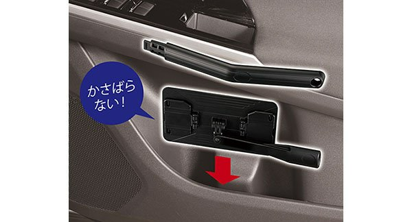 プリウスなど傾斜ガラスの車に！超薄型ヘッドが奥まで届く、内窓専用