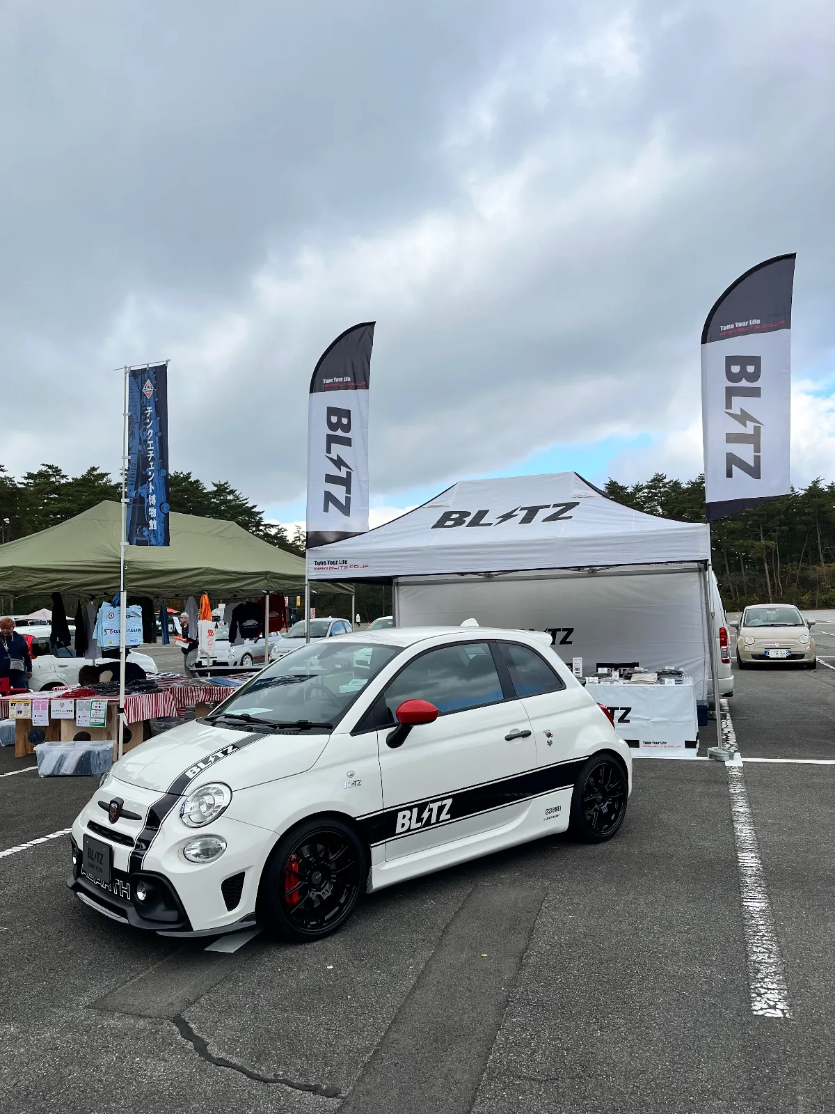 今日は、FIAT&ABARTH500meetingに参加してます。