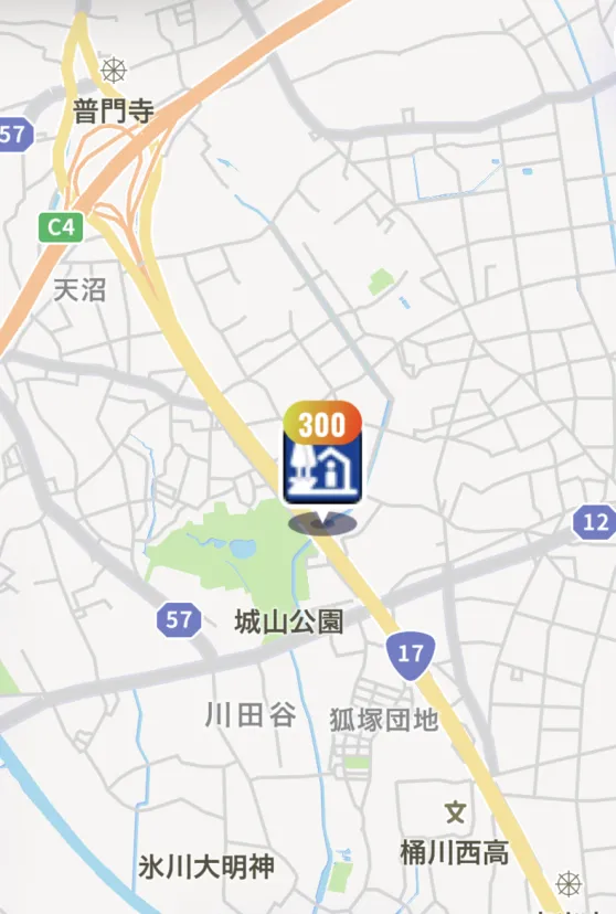 埼玉県桶川市に