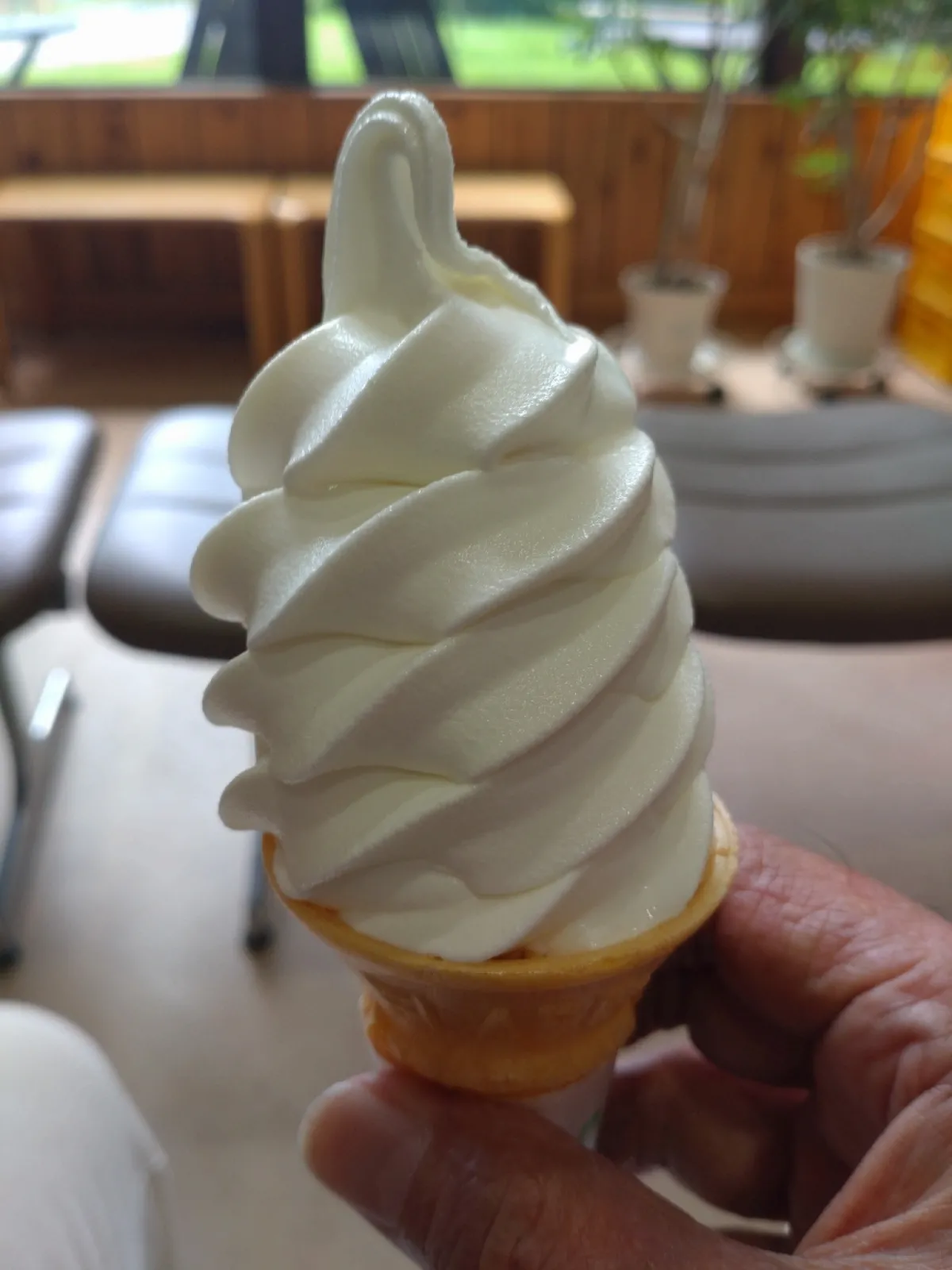 牛乳ソフト美味かった〜😀