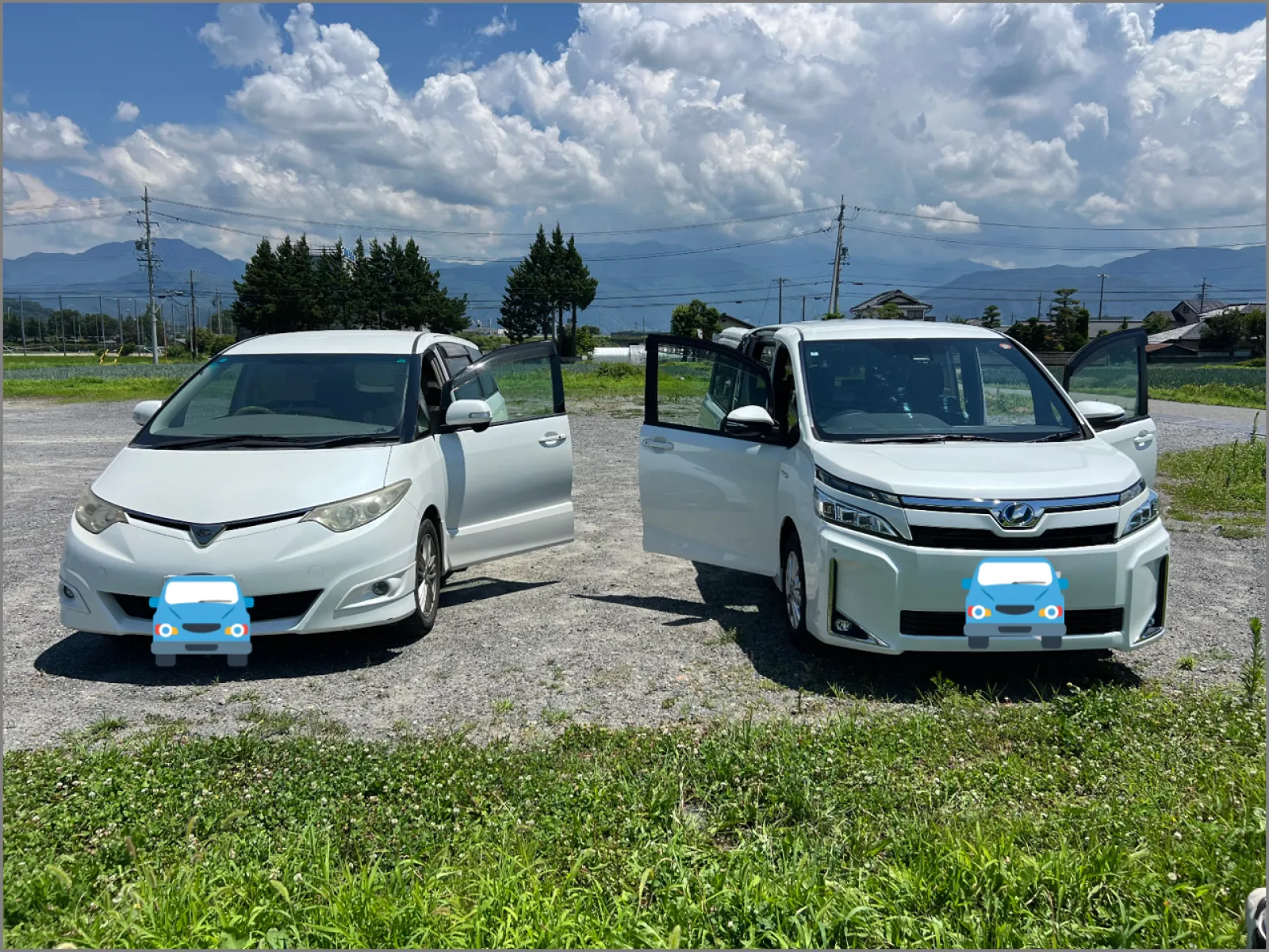 今日までエスティマ君頑張ってくれました。
約19万キロ強
そして今日からヴォクシー80系君が家族です！
この時代のハイブリッドなのでどんなもんかと思いますが、長野県松本市から都内までの区間リッター7だったエスティマ君よりヴォクシー80系リッター15.2は魅力的！
内装いじりやらこれからしていきます！
改めてよろしくお願いします！

まず問題はナビ外す防犯ソケットレンチがなかった
(´；ω；｀)付いてると思ったのになー

今後の予定は
・テレビキャンセラー取り付け
・HDMI取り付け
・後方席モニター取り付け
コレは絶対だなぁ🤔

みなさん教えてくださいm(_ _)m