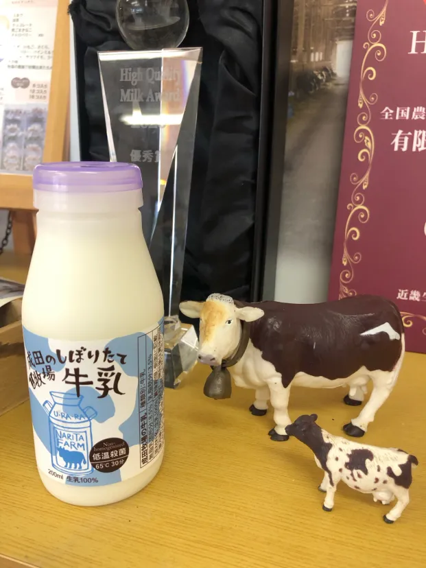 生乳、ジェラート、牛さんヤギさん！