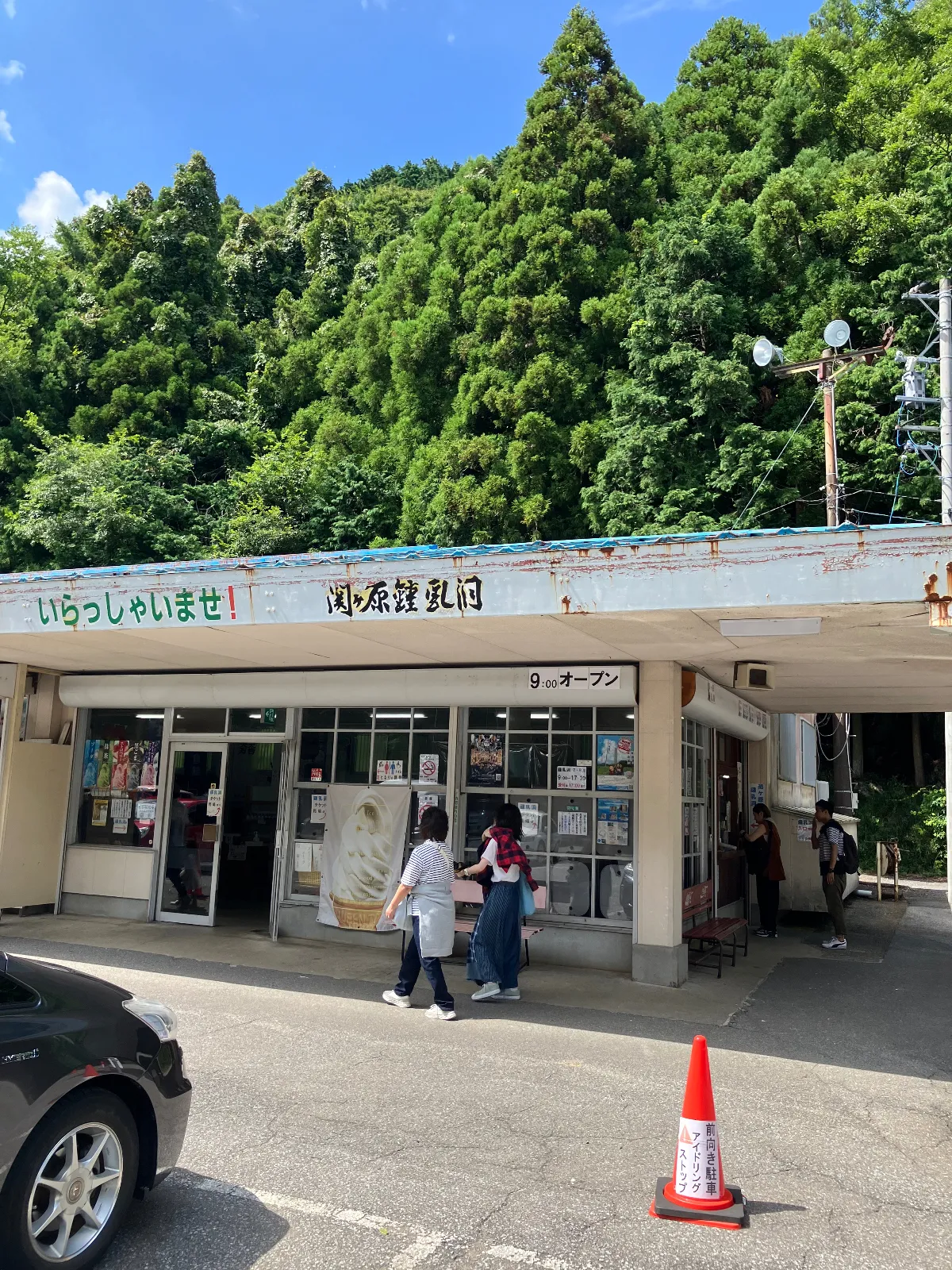 岐阜県不破郡関ヶ原にあります、関ヶ原鍾乳洞。　暑い夏の時期でも中はとても涼しく３０分ほどの見学でも、出てくる時には体が冷えて羽織るものが欲しくなるぐらいです。　鍾乳洞内の撮影画像は掲載できませんが、鍾乳石など理科で習った実物が目の前に。　数万年の長い月日で作られた自然の形を感じてください