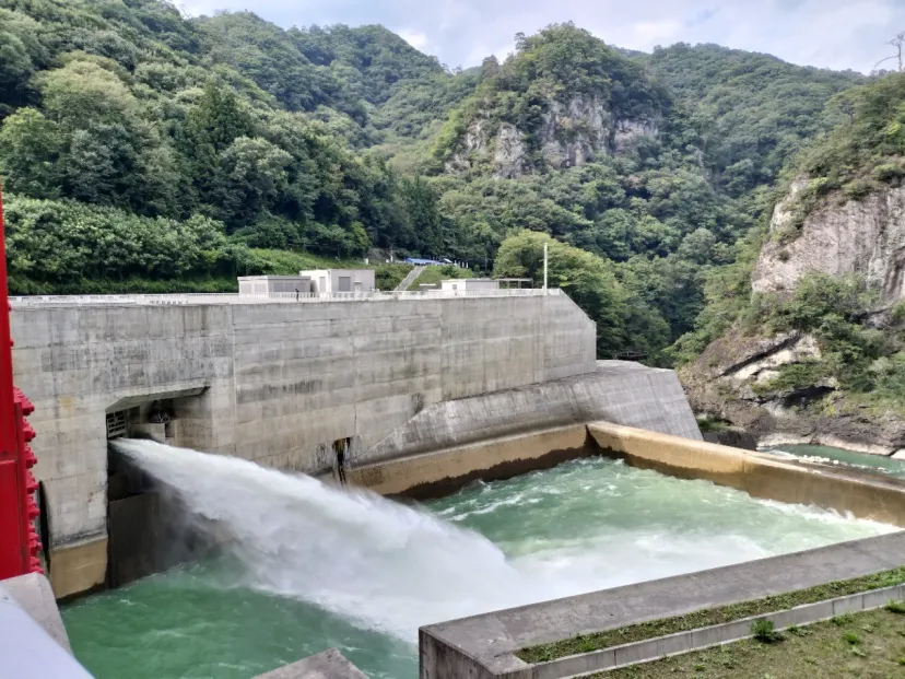 放水中