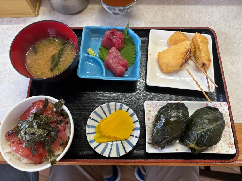 お食事処二代目(めはり寿司)のめはり寿司セット