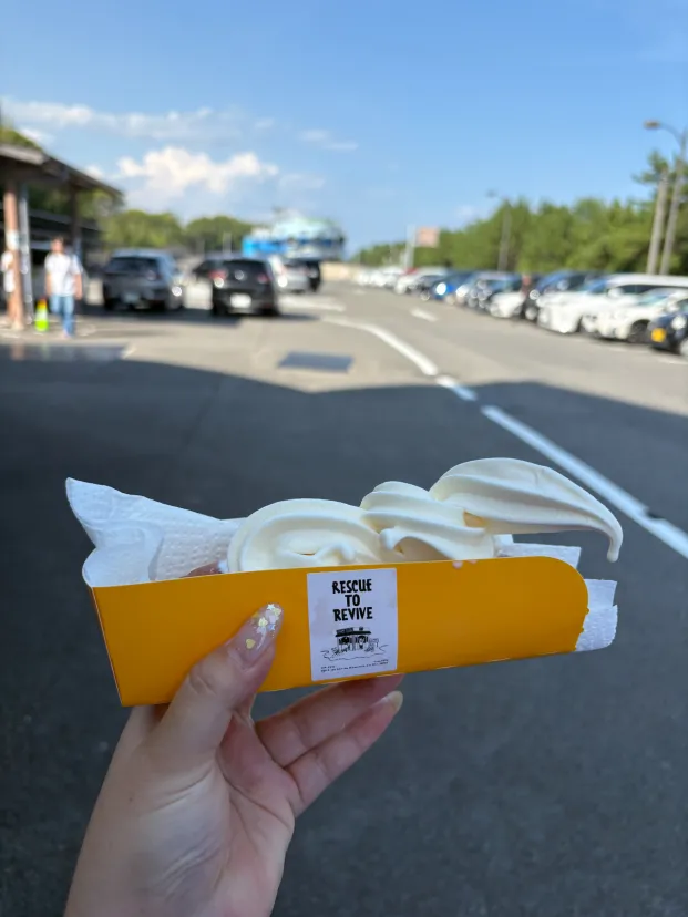 道の駅紀宝町ウミガメ公園のアイスドッグ