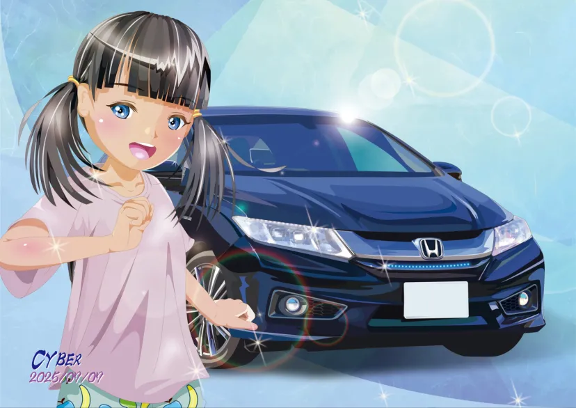 ホンダグレイスと娘さん