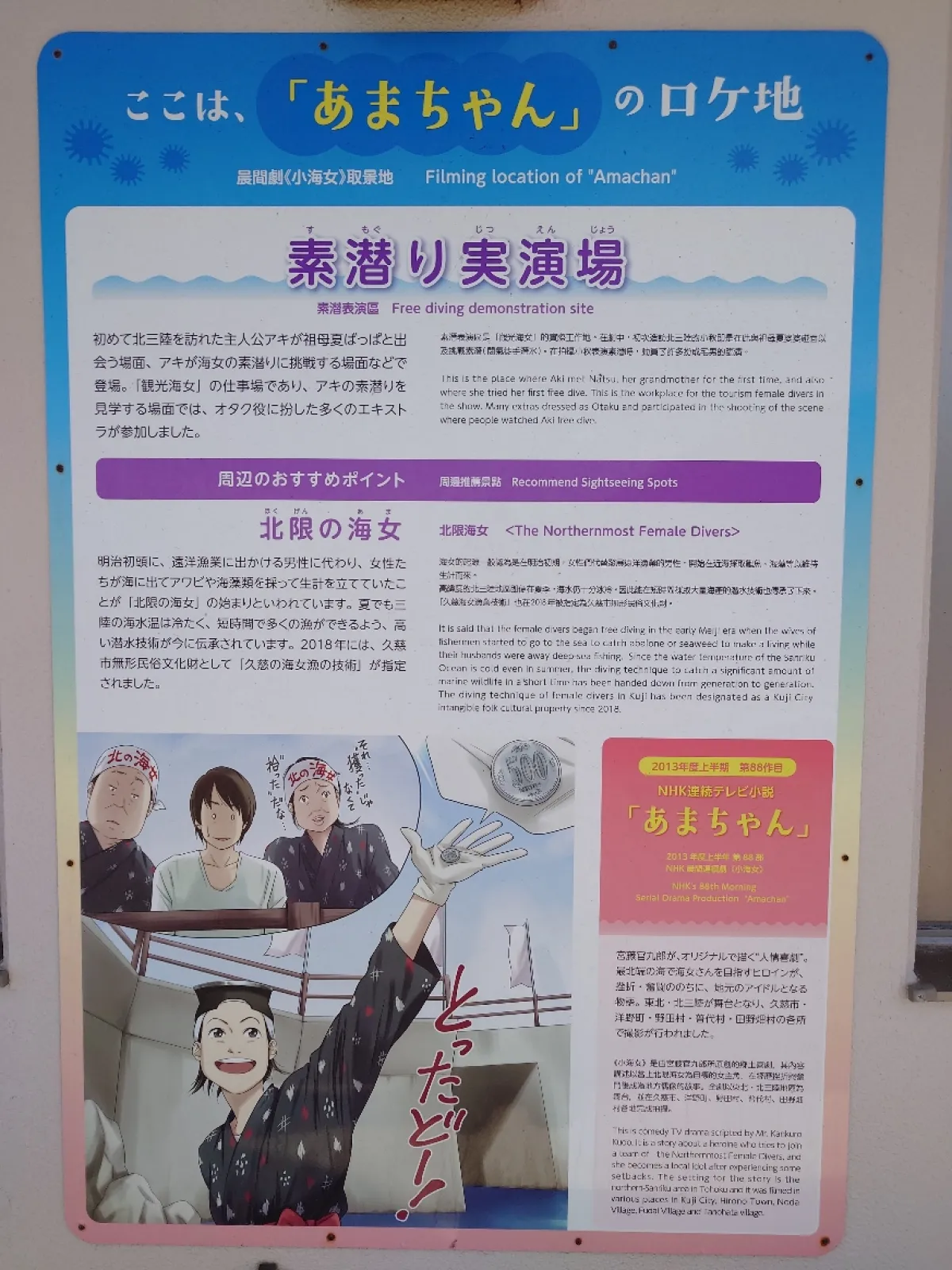 ドラマのシーン説明看板