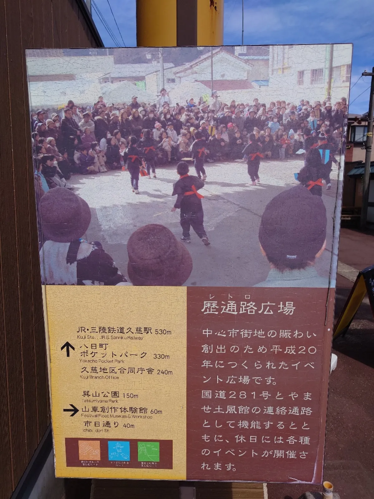 レトロひろばの看板