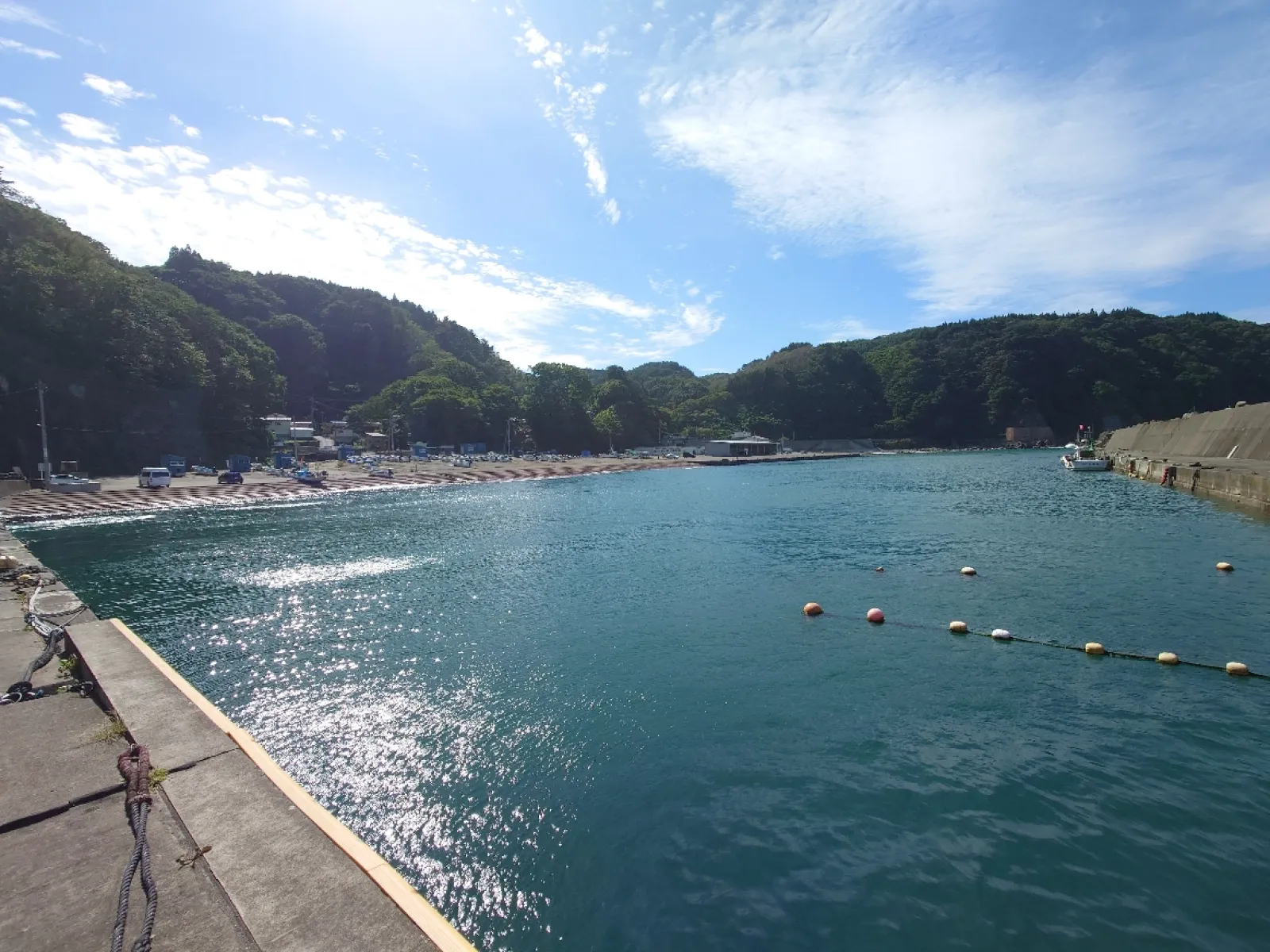 ロケ地の小袖漁港