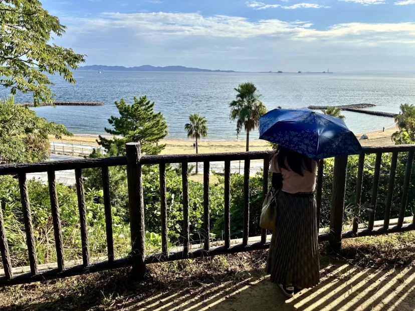 海が一望できました