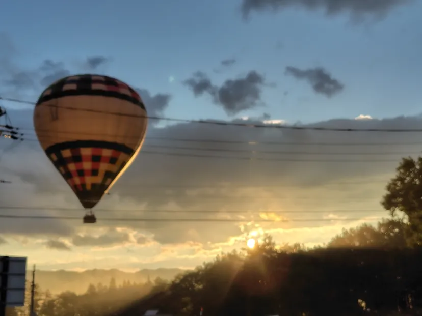 白馬で熱気球