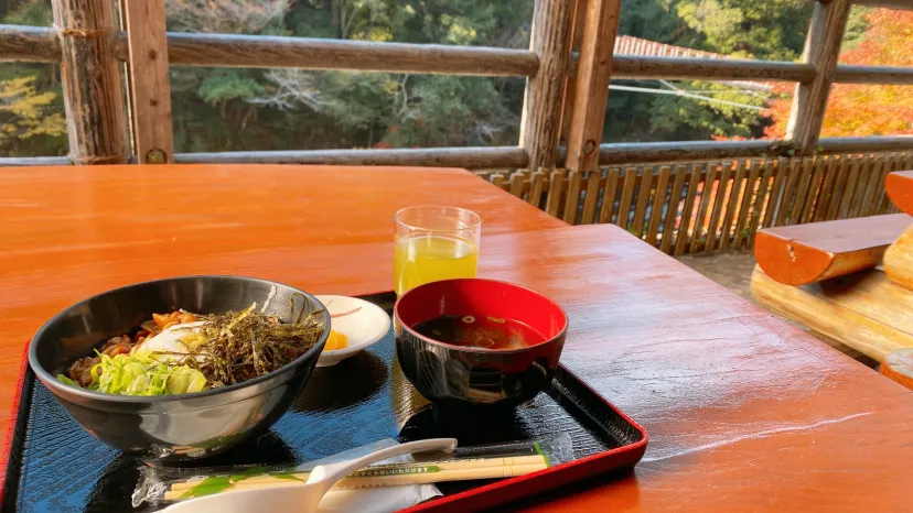 🧡なめこ丼🧡@道の駅 龍神