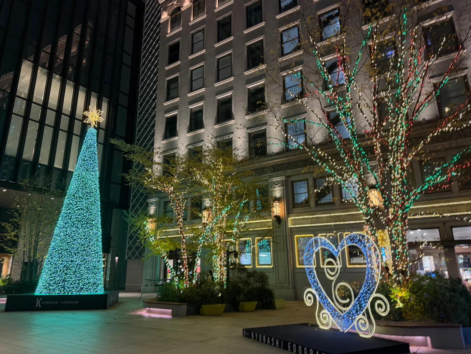 シンプルできれいな京橋エドグランのツリー✨✨
見ているだけでしあわせな気持ちになれました☺️