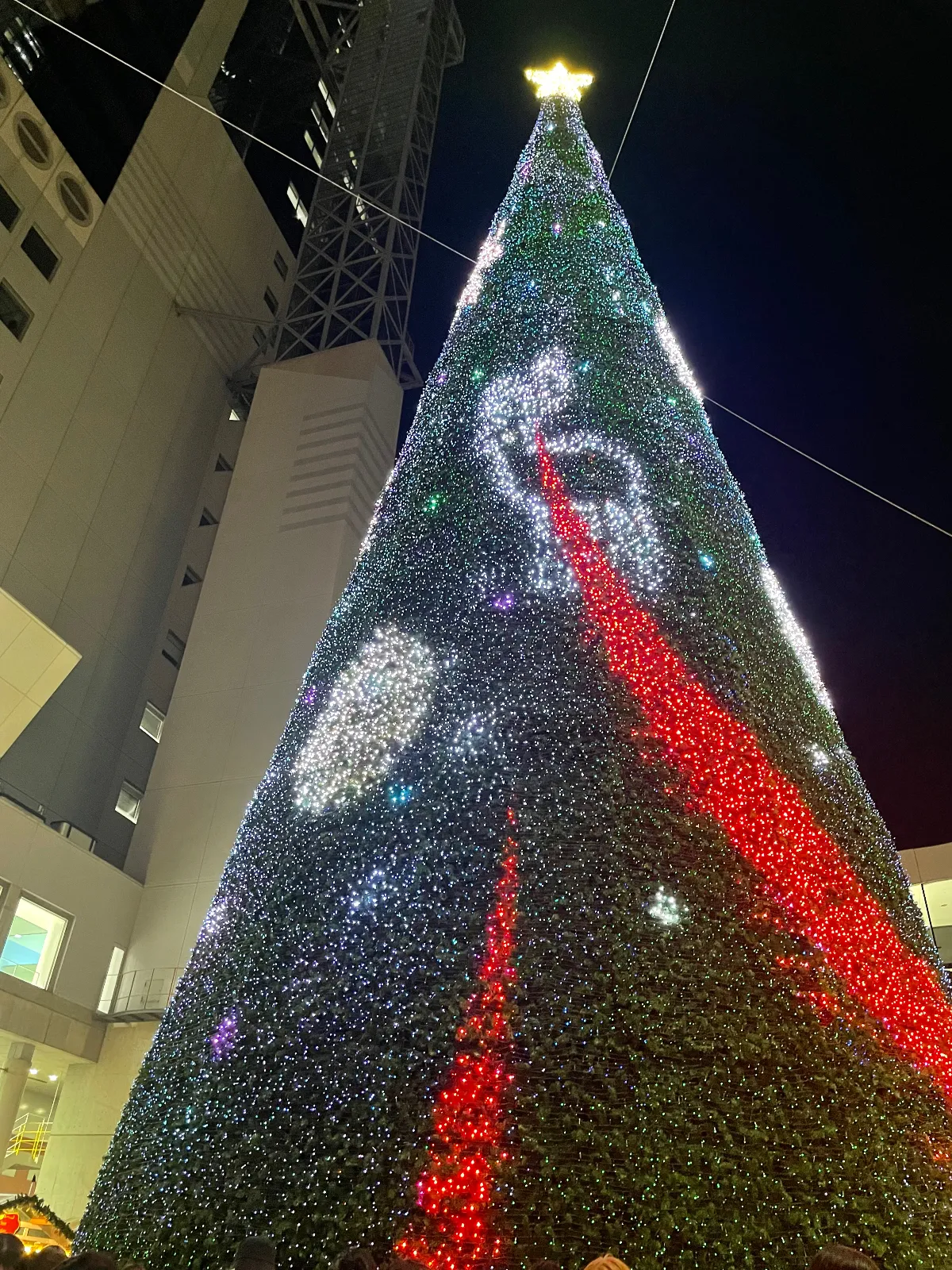 クリスマスを味わいに梅田スカイビルのクリスマスマーケットへ行ってきました
凄い人でしたが、25mの巨大ツリーと
ならんで上った空中庭園展望台からの
景色が綺麗で満喫できました👍