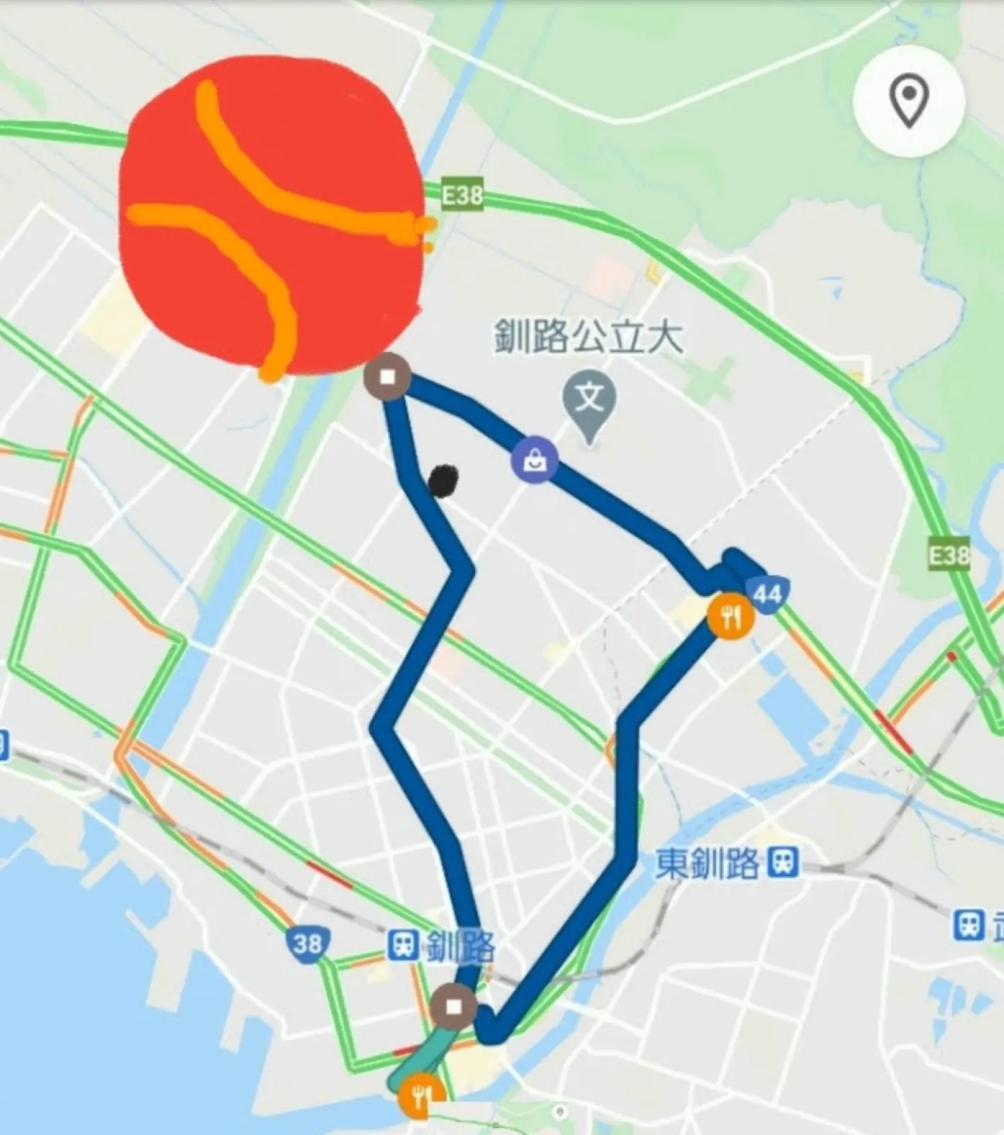 たまたまのショット
