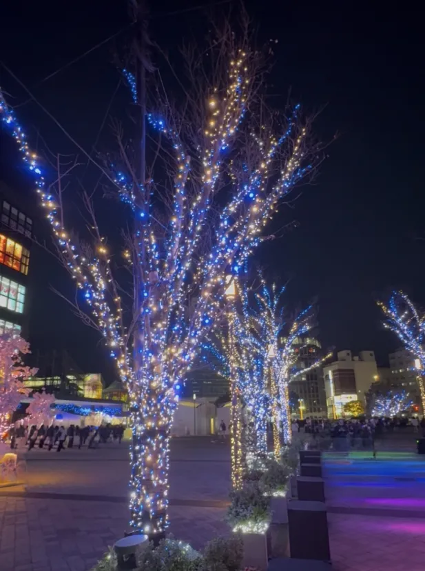 大分駅のイルミネーション
