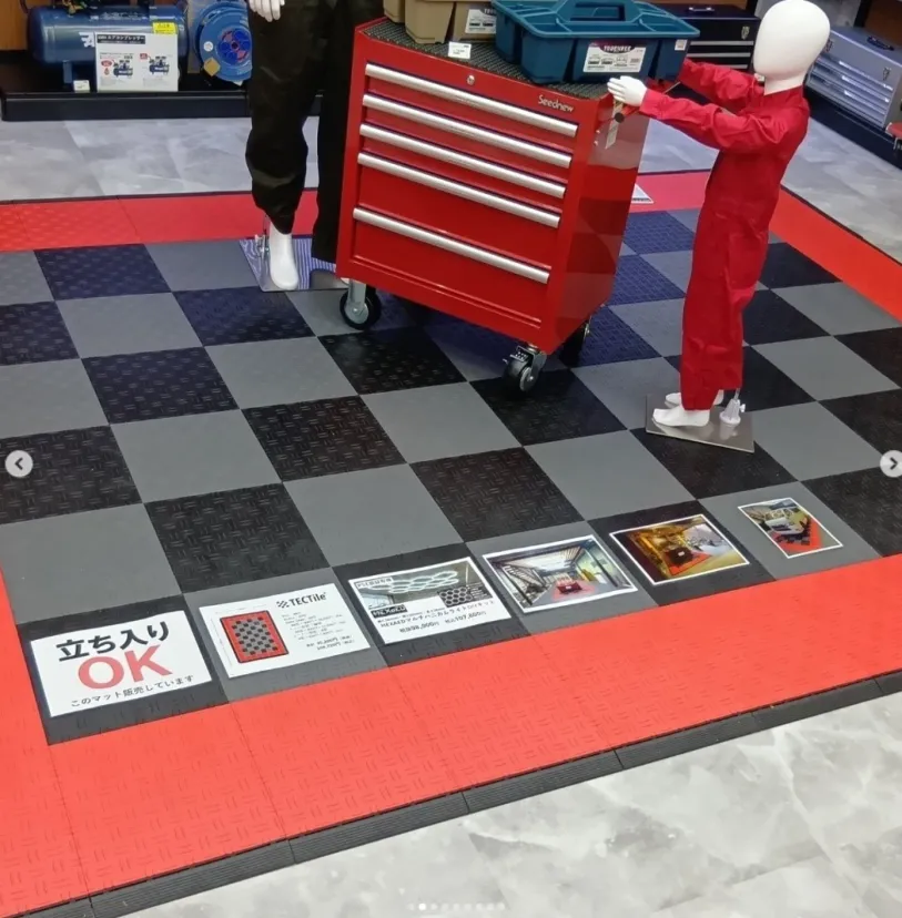 🔥ガレージの「床」をアップグレード、ただ敷くだけでまるでショールーム