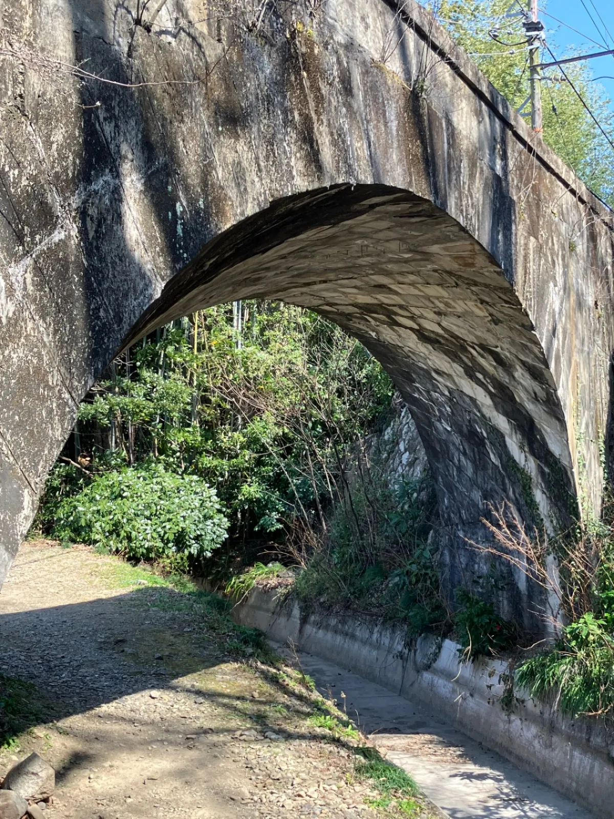 ねじり橋
こちらも、珍しいみたいです。　京都でも人が通る道(トンネル)で見た事あります。
興味深いですね。