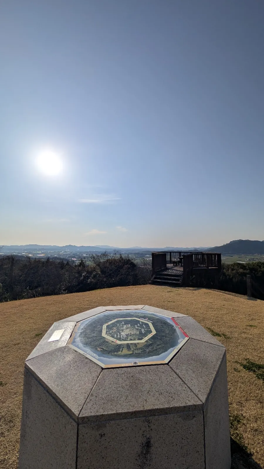 菊池城跡を散策
階段を登ると、とてもいい景色が堪能できます。