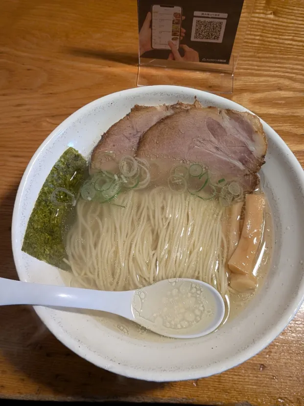 群馬大学前の　🍜地鶏ラーメン翔鶴に