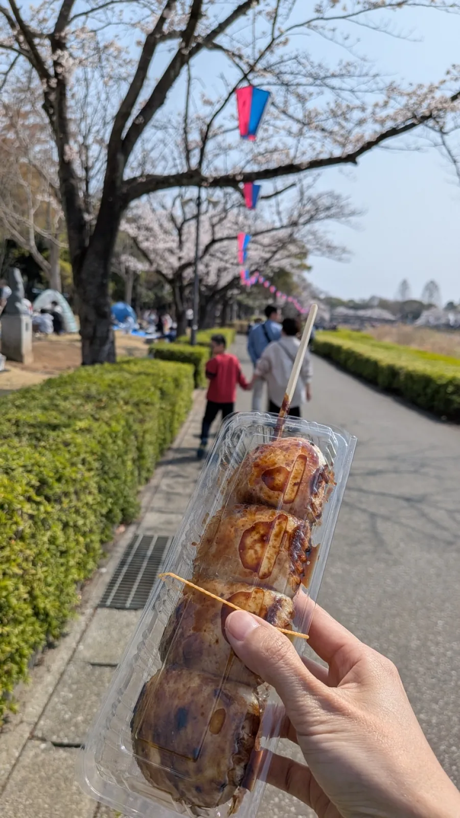 焼き味噌まんじゅう。甘辛い味噌が香ばしい