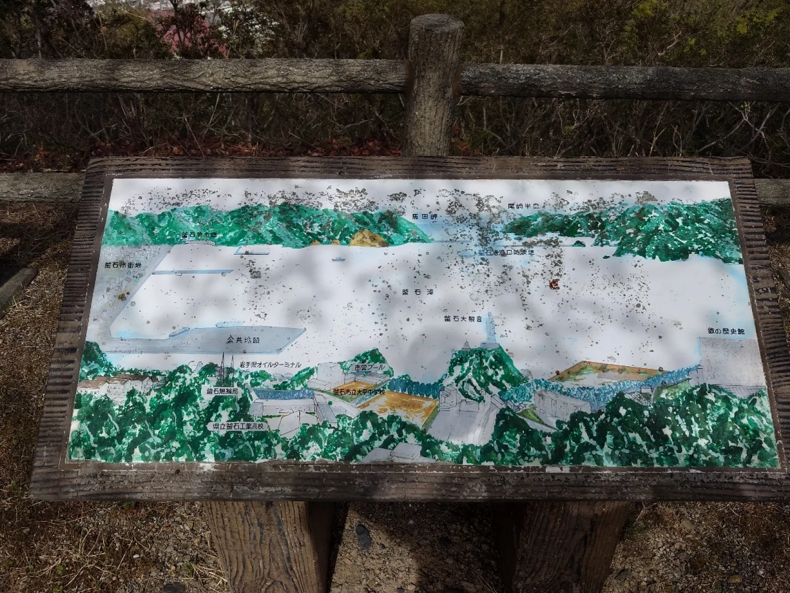 展望の説明看板