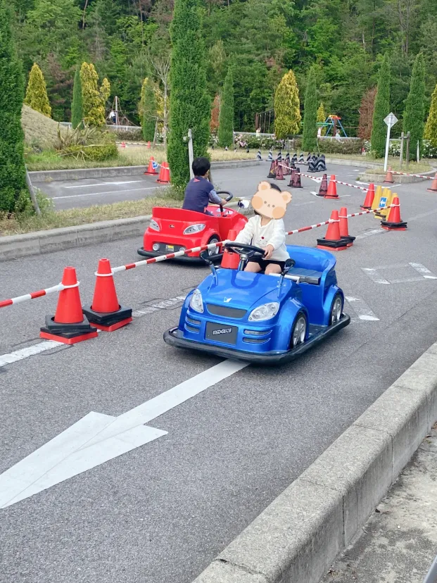 交通公園で初運転🚗💨