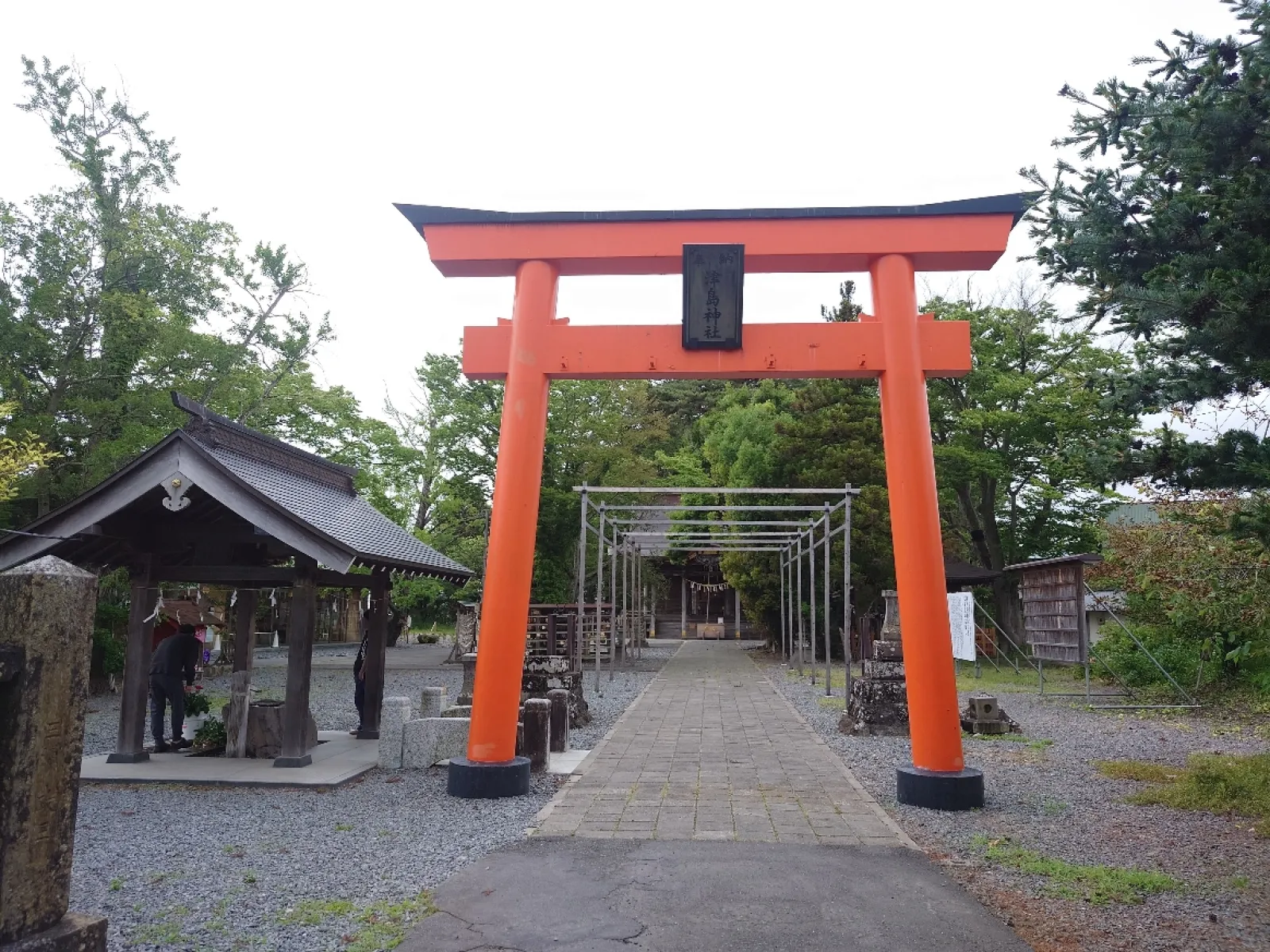 宮城県の登米市にある津島神社です。
御朱印で有名な神社です。