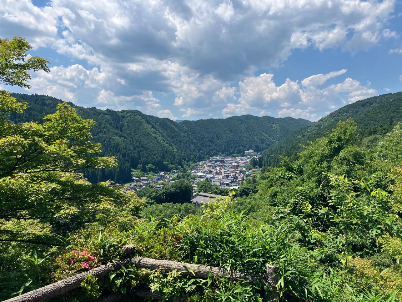 八幡城に上がって来ました。途中、近道コースもありますが、階段状のショートカットなので、道路を普通に歩いたほうがペースが一定なので楽です。