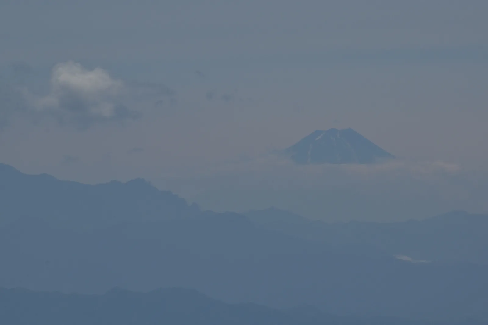 中間地点でから富士山