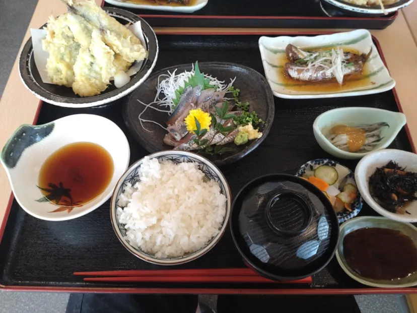 海の駅九十九里で昼食