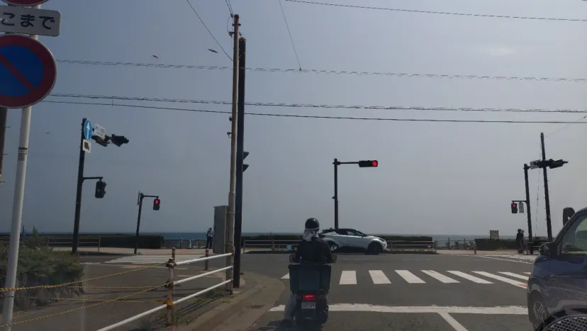 由比ヶ浜ポイント取得位置