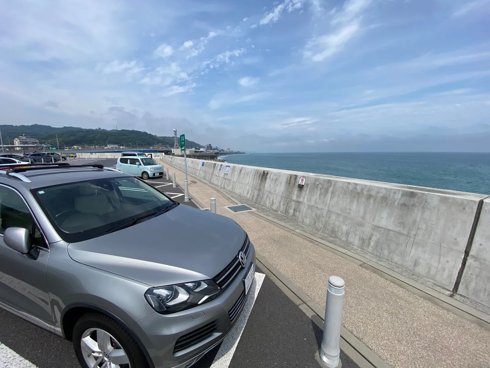 車の駐車スペースからも綺麗にみえますよー