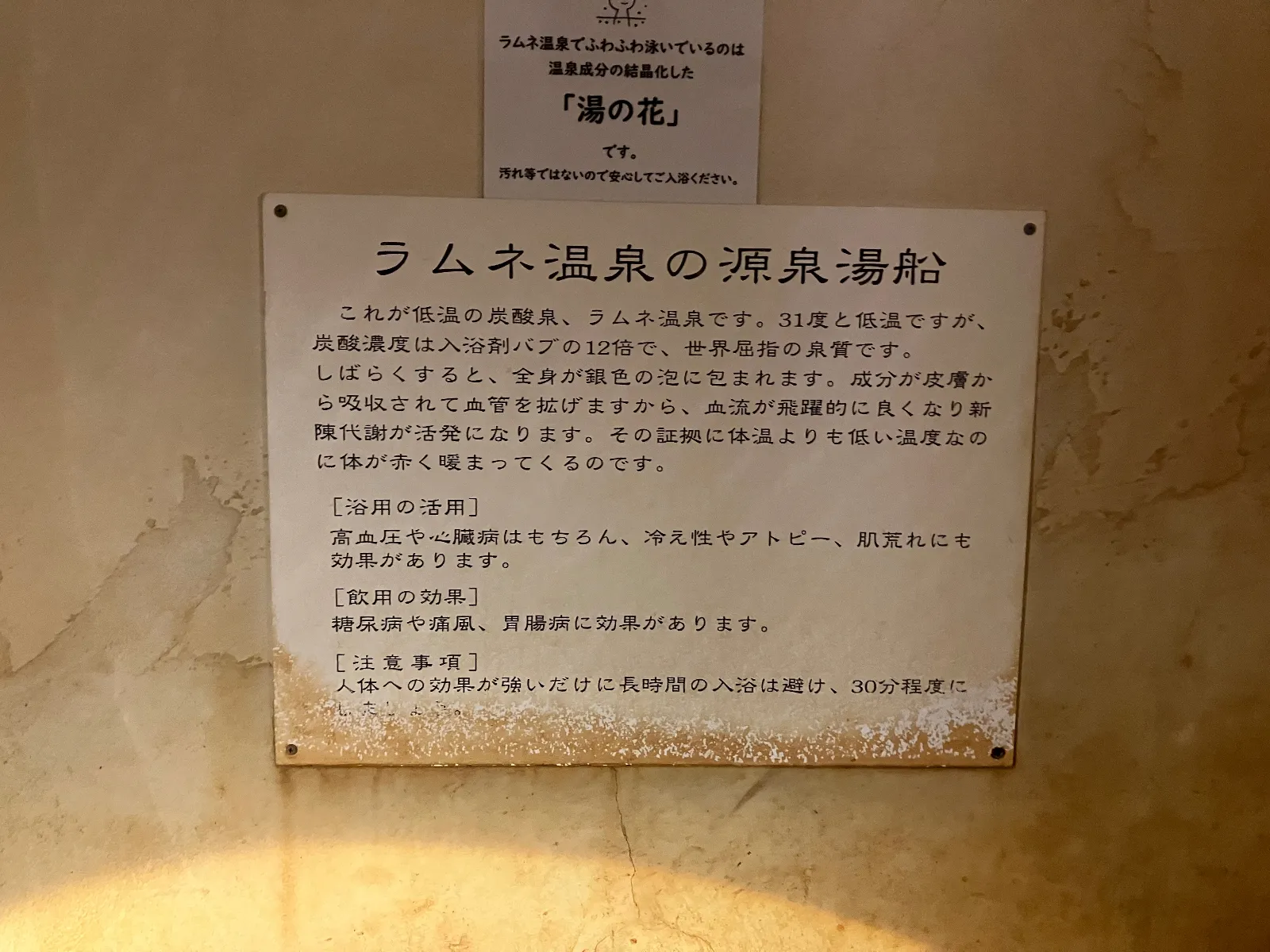 ラムネ温泉館
竹田市長湯

ラムネみたいな炭酸ガスが出る温泉です。